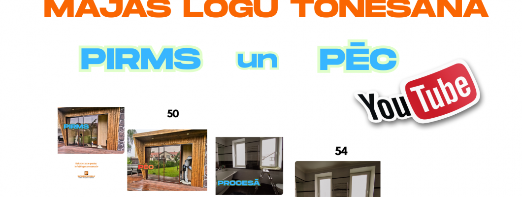 Mājas logu tonēšana – pakalpojums | Video un foto PIRMS un PĒC